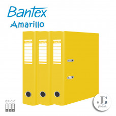 Archivador plastificado lomo ancho OFICIO Amarillo Bantex