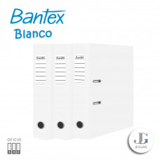 Archivador plastificado lomo ancho OFICIO Blanco Bantex